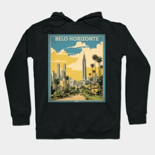 Belo Horizonte Brazil Vintage Tourism Travel Poster Hoodie